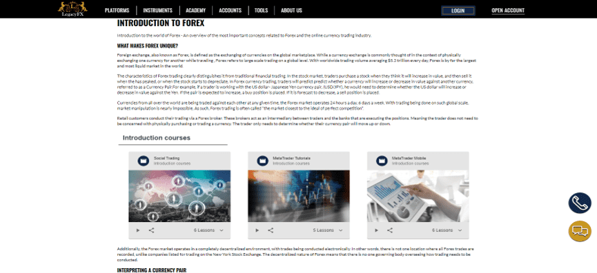 Introduction au trading du Forex de LegacyFX Introduction au trading du Forex de LegacyFX